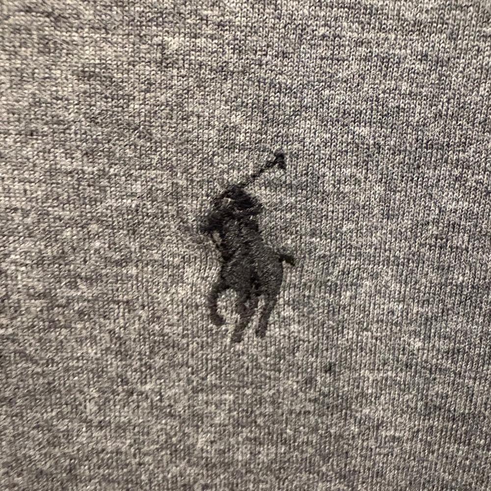 Polo Ralph Lauren Mens Shawl Collar Pullover Sweatshirt Gray Size Medium - Picture 4 of 8